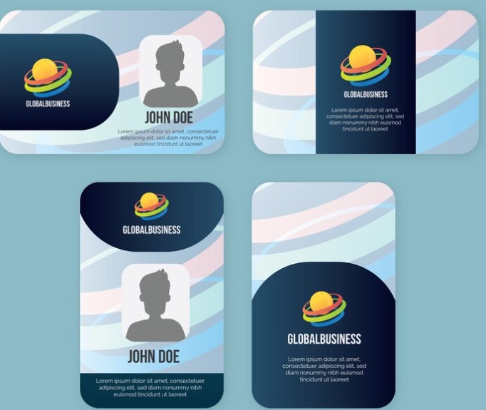  Desain ID Card Konferensi Full Logo